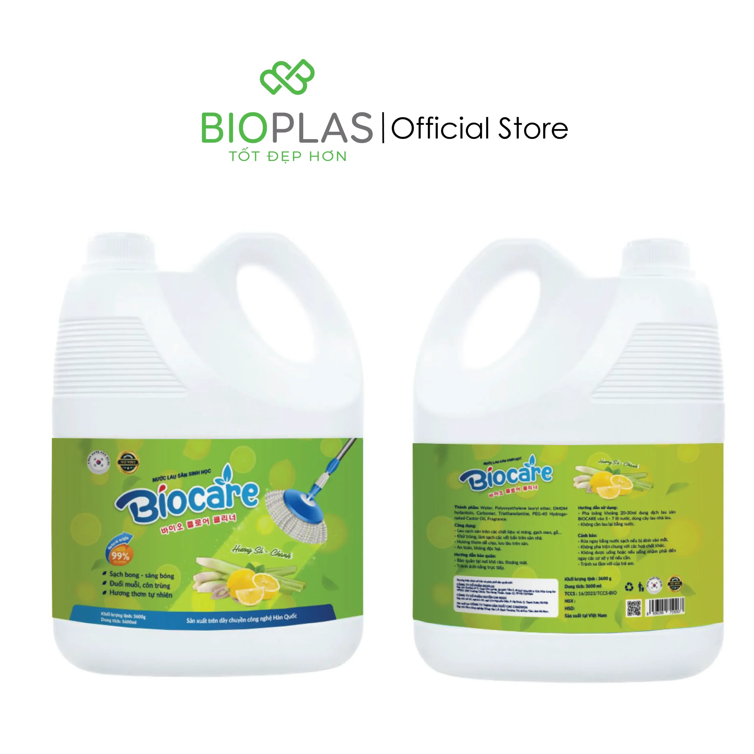 Nuoc lau san sinh hoc biocare huong sa chanh