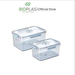 Bộ 2 hộp thực phẩm chữ nhật cao cấp 1.600ml- 3.600ml
