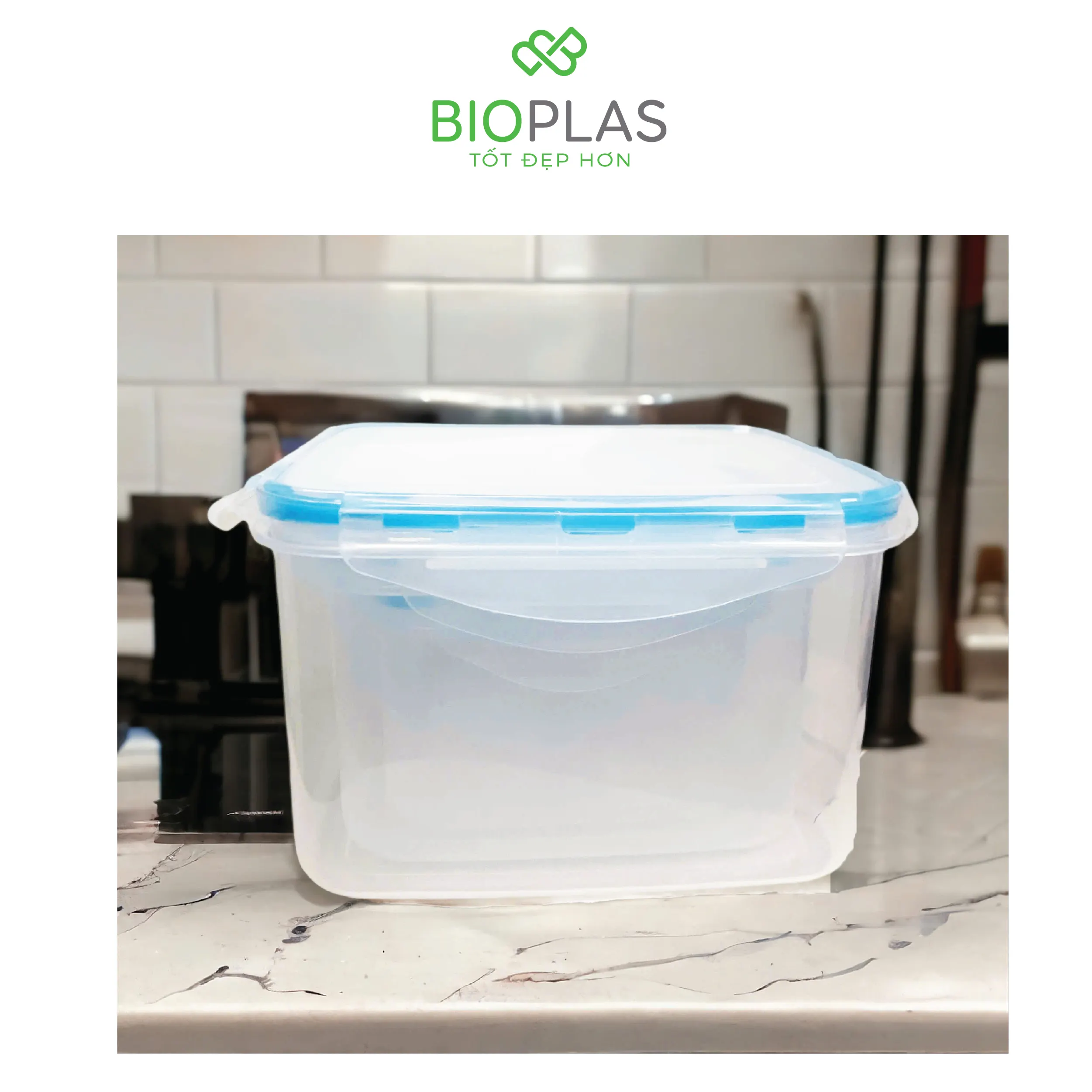 Bộ 3 hộp thực phẩm vuông Biohome