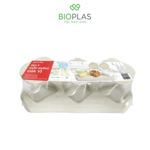 Bộ 3 hộp đựng gia vị có đế Biohome