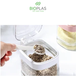 Bộ 3 hộp gia vị nắp bật biohome