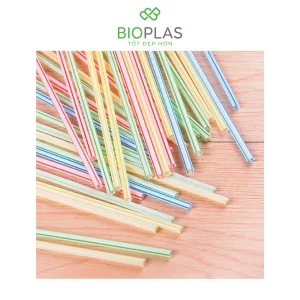 Ống hút thẳng kẻ sọc