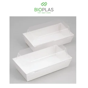 3RHOME-HỘP GIẤY CHỮ NHẬT TRẮNG 155*85 NẮP PET