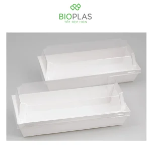 3RHOME-HỘP GIẤY CHỮ NHẬT TRẮNG 190*90 NẮP PET