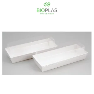 3RHOME-HỘP GIẤY CHỮ NHẬT TRẮNG 210*85 NẮP PET