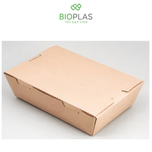 3RHOME-Hộp giấy nắp đậy 1200ml nâu