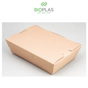 3RHOME-Hộp giấy nắp đậy 1200ml nâu