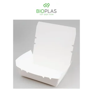 3RHOME-Hộp giấy nắp đậy 1200ml trắng