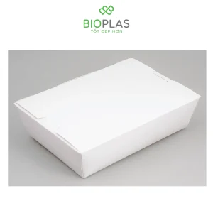 3RHOME-Hộp giấy nắp đậy 1200ml trắng