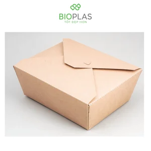 3RHOME-Hộp giấy nắp gài 1400ml nâu