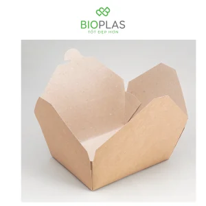 3RHOME-Hộp giấy nắp gài 1400ml nâu