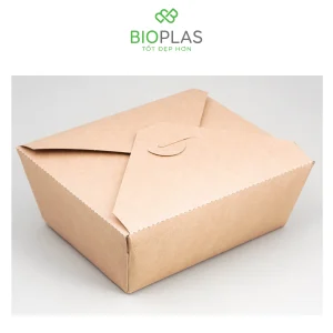3RHOME-Hộp giấy nắp gài 1400ml nâu