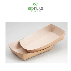 3RHOME-Khay giấy kraft 600ml