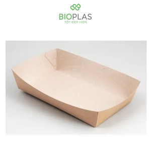 3RHOME-Khay giấy kraft 600ml