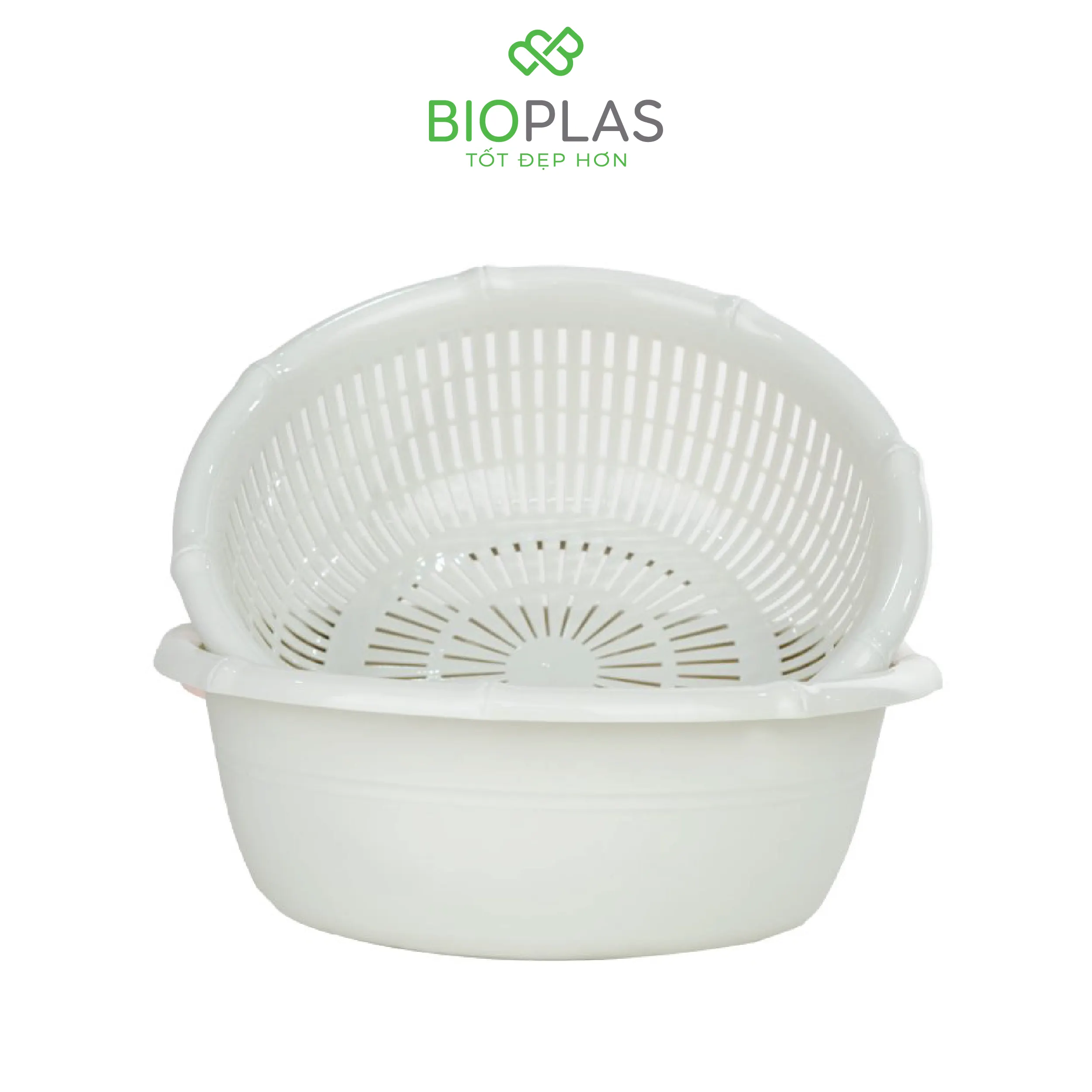Bộ thau rổ trúc Biohome