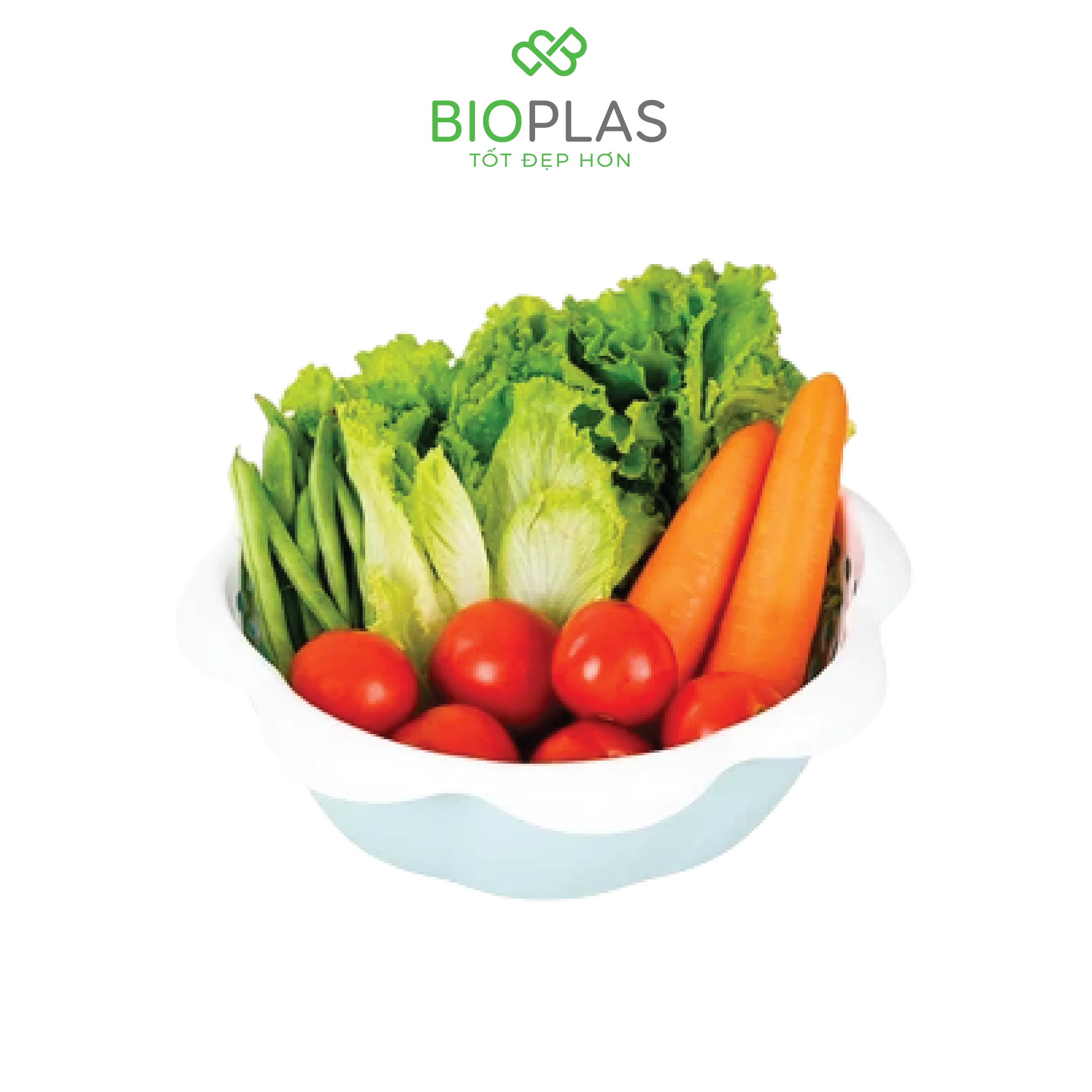 Bộ thau rổ tai bèo Biohome