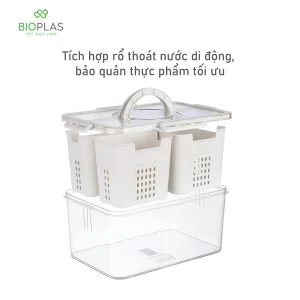Hộp thực phẩm cao cấp 3 ngăn biohome