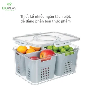 Hộp thực phẩm cao cấp 3 ngăn biohome