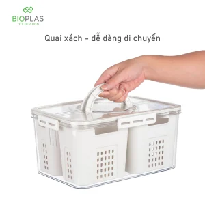 Hộp thực phẩm cao cấp 3 ngăn biohome