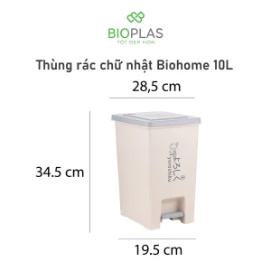 Thùng rác chữ nhật biohome
