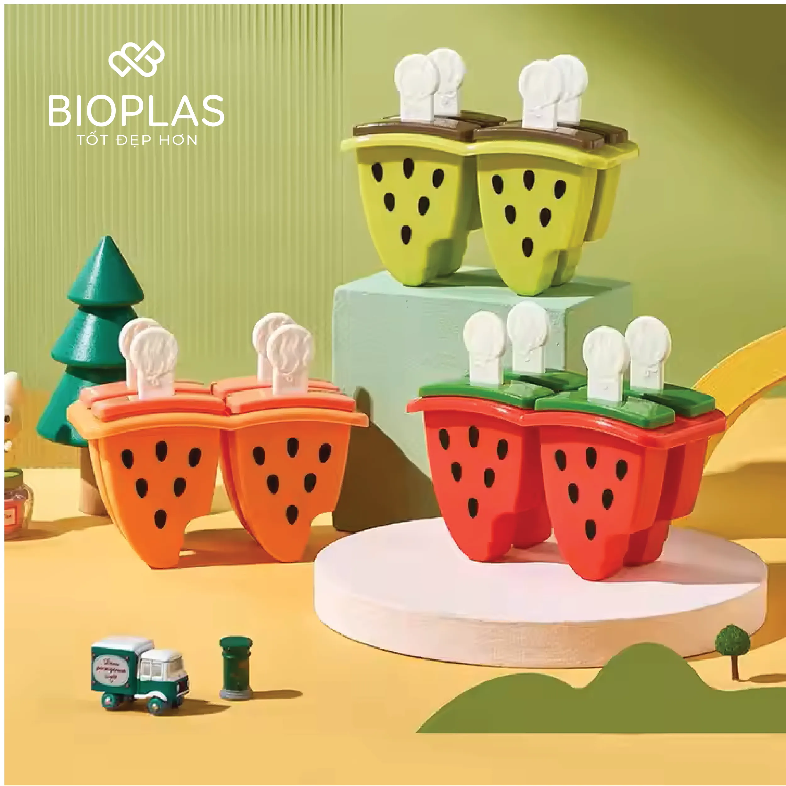 Khuôn kem dưa hấu Biohome