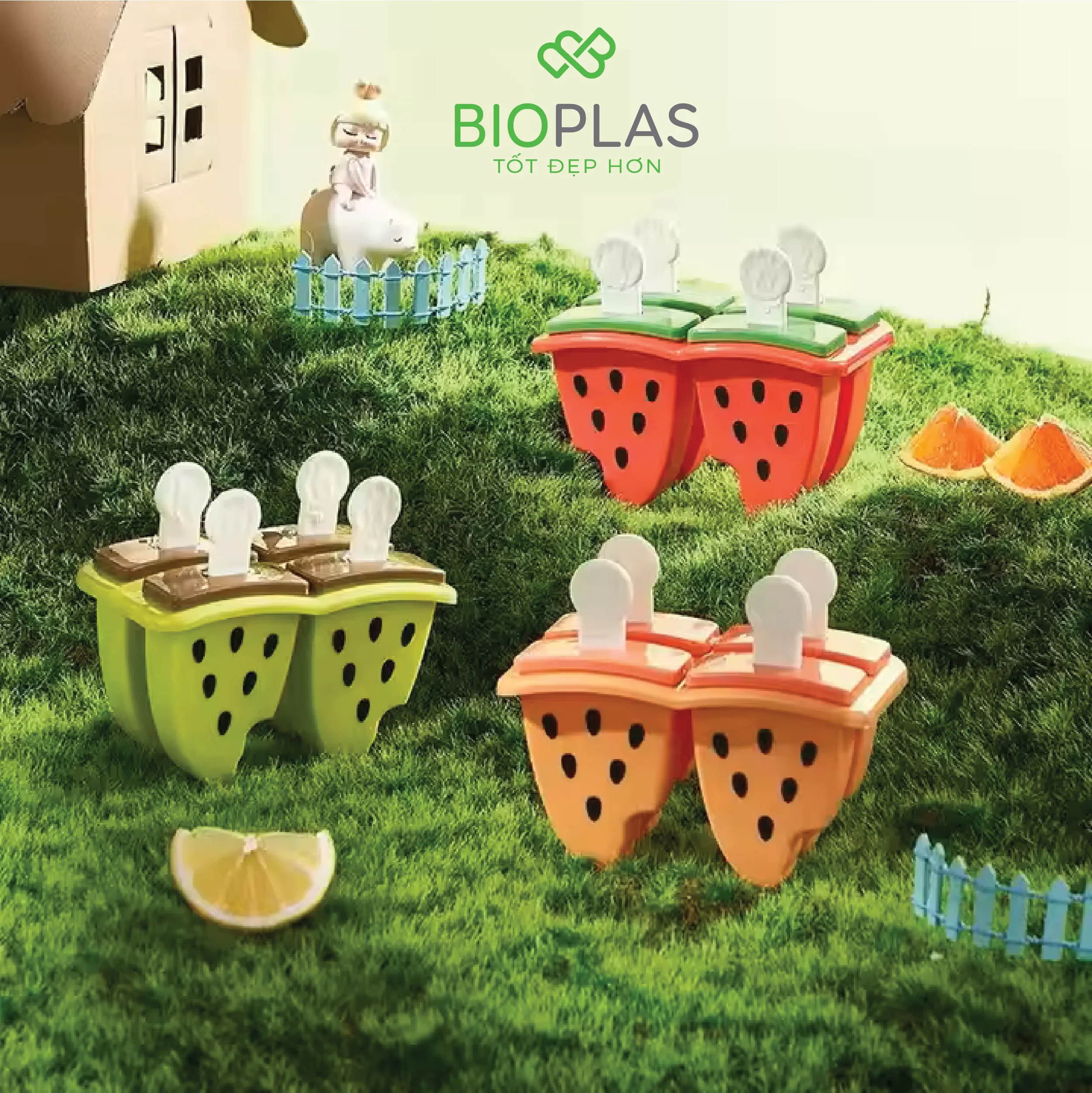 Khuôn kem dưa hấu Biohome