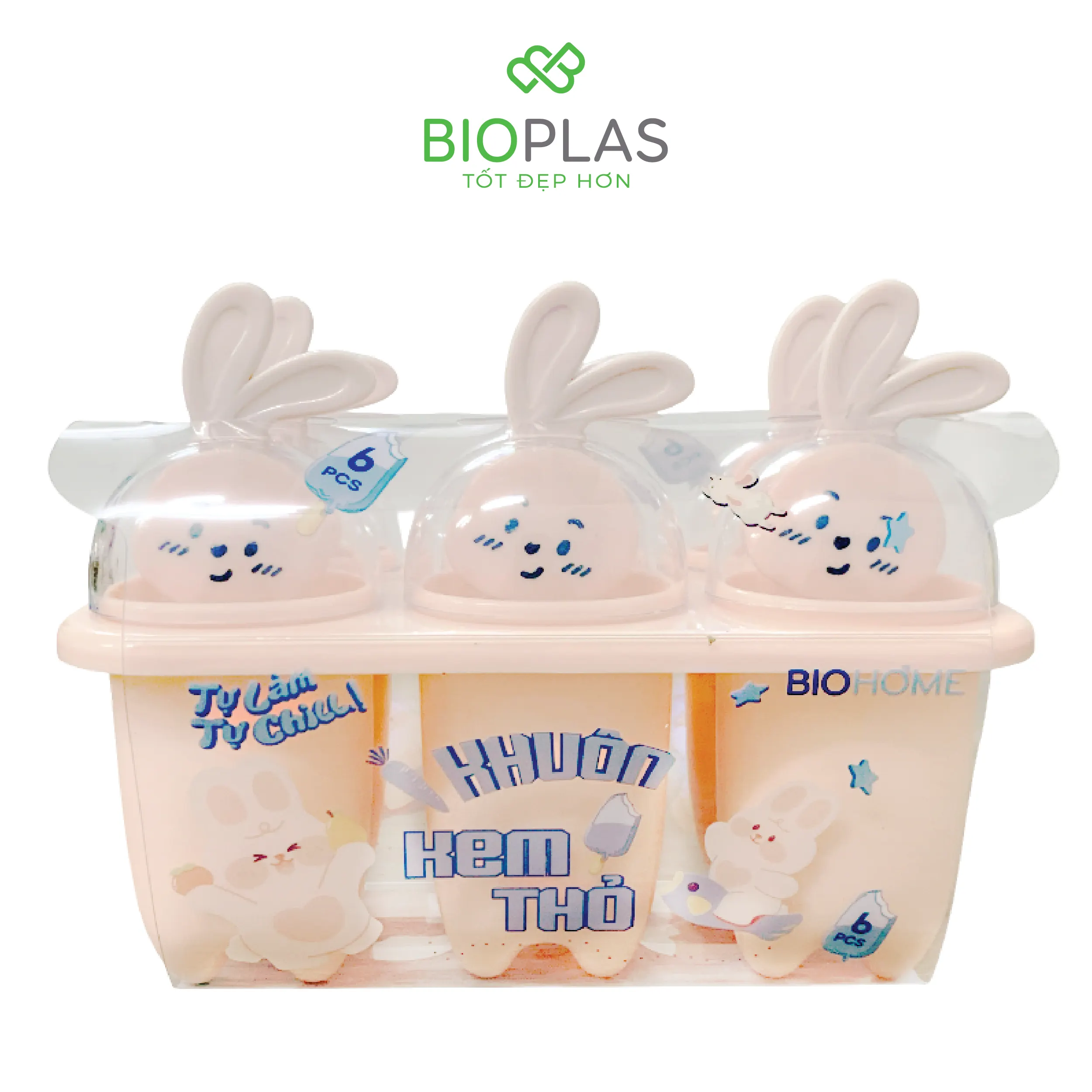 Khuôn kem thỏ Biohome