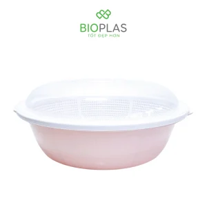 Bộ thau rổ nắp Biohome